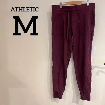 ATHLETIC [ M ] 버건디 조거 팬츠 스포츠 움직이기 쉬운
