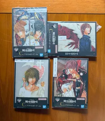 데스노트 제일복권 C상 아크릴 보드 총 4종 컴플리트 세트