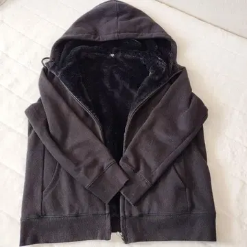 블랙 풀 지퍼 후디