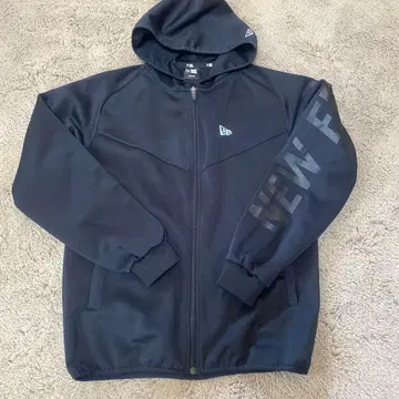 NEW ERA 후드 부착 자켓 M 블랙