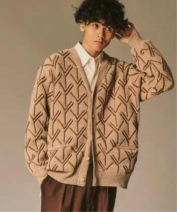 417 EDIFICE 몰 패턴 가디건