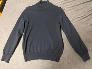 BEAMS F 빔즈 F 21 게이지 모크넥 스웨터 블랙 46