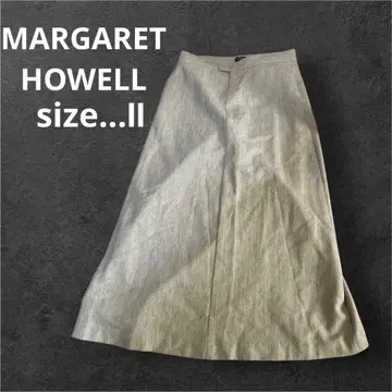 MARGARET HOWELL 마가렛호웰 캐시미어 혼방 롱 스커트