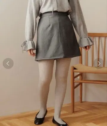 flower 플라워 멜란지 스코트 큐롯 스커트 F 치마바지