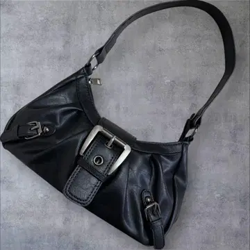 y2k archive vintage leather shoulder bag