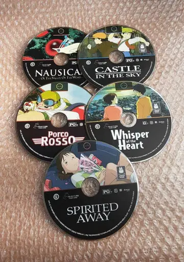 애니메이션 스튜디오 지브리 북미판 DVD 5작품 세트 미사용품