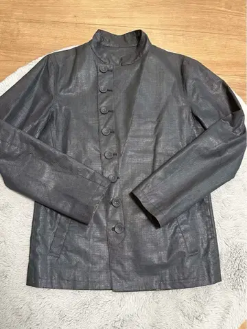 장 폴 고티에 노카라 자켓 사이즈: 48 블랙