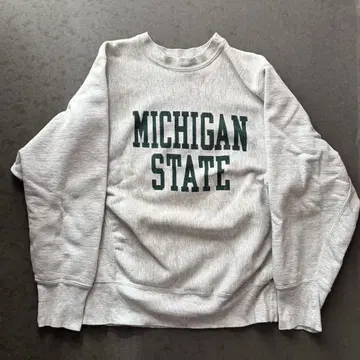 80s Champion 리버스 위브 Michigan State M