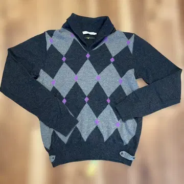 [ L ] 빔즈 BEAMS LIGHTS 아가일 무늬 이탈리아제 울