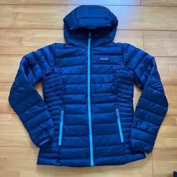 patagonia 후드 부착 다운 자켓 XS 네이비