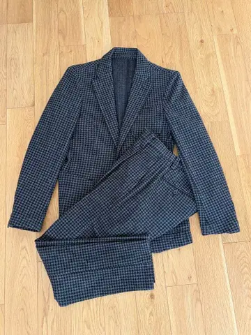 ESTNATION 셋업 그레이 계열 체크 무늬