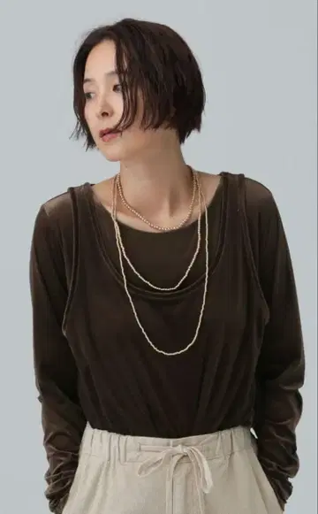 LEPSIM 시어 벨로아 탱크 세트 풀오버