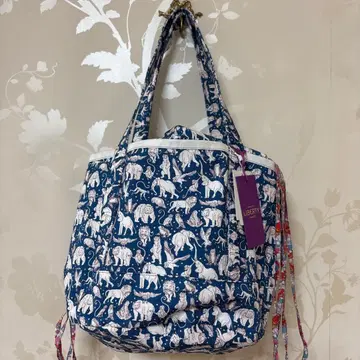리버티 LIBERTY 라운드백 동물 패턴 애니멀 블루