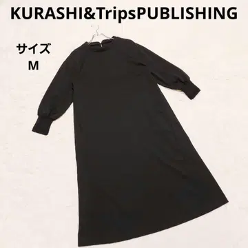 클래시안드립 스파 퍼블리싱 A라인 롱 원피스 M 블랙 포켓