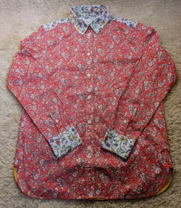 [ 새상품급 ] 폴스미스 긴팔 블라우스 셔츠 미니 꽃무늬 핑크