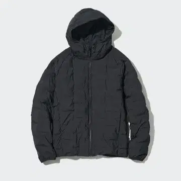 유니클로 퍼프 테크 후드티 블랙 XXL (3L) 사이즈 새상품급