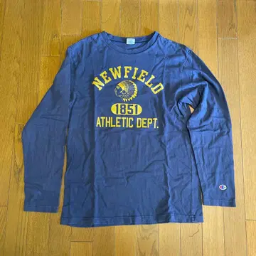 챔피언 네이비 롱 슬리브 티셔츠 L