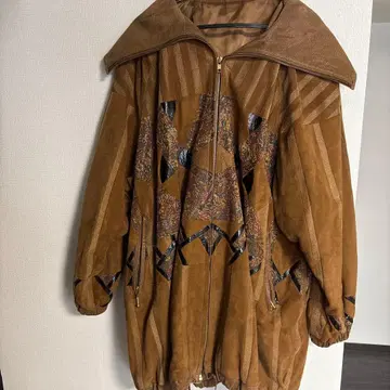 80s 빈티지 zaspel 스웨이드 가죽 자켓 구제 의류