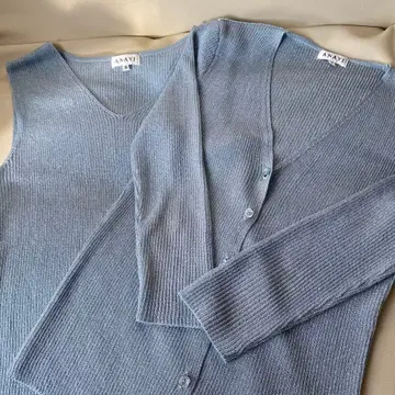 ANAYI 스카이블루 라메 앙상블 38