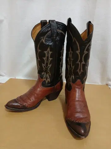 토니 라마 웨스턴 부츠 브라운/다크 브라운 8 사이즈