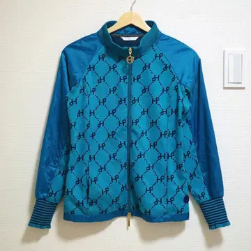 Heal Creek 로고 총무늬 절개 자켓 블루 사이즈 40