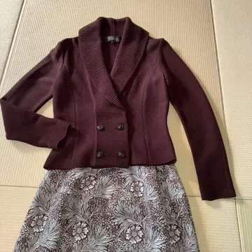 MACKINTOSH 다크 브라운 니트 자켓 38