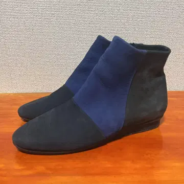 새상품급 아르슈 24cm 37 파랑 블루 숏부츠