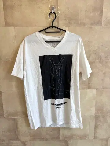 한정판 1벌 NO COMMENT 그래픽 프린트 T셔츠