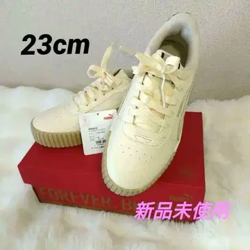 23cm PUMA 아이보리 레오파드 스니커즈