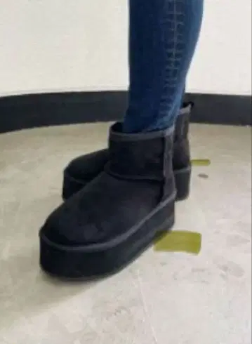 제이다 부츠 플랫폼 페이크 어그 부츠