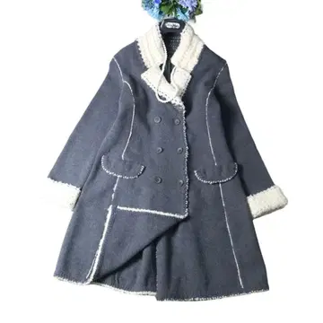 최고급 엘르만노 쉘비노 엑스트라 파인 메리노울 니트 코트