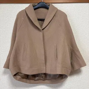 입세 IPSE 베이지 숄카라 코트 울 38