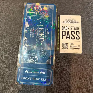 미세스 FJORD 입장자 특전 백스테이지 패스 & 티켓 세트 익명 배송