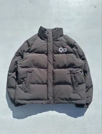 9090 90 Logo Rich Puffer Jacket black