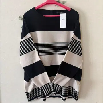 23구 보더 니트 블랙