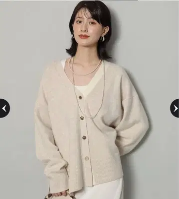 새상품 Arpege story 아쿠아 V 가디건