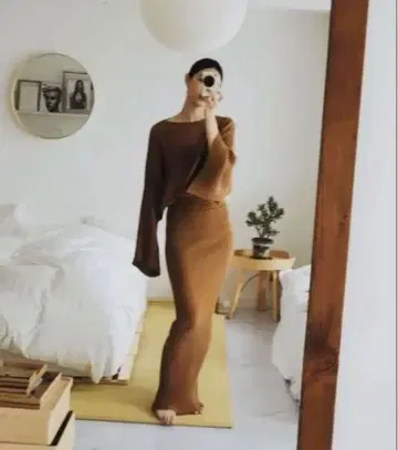 TOTEME 토템 마리스텔라 니트 원피스 드레스 브라운 XS