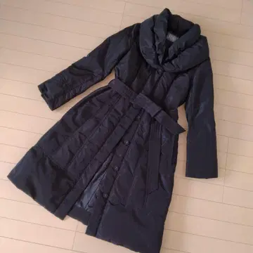 새상품급 프랑코 페라로 다운 코트 롱 기장 여배우 옷깃 A라인