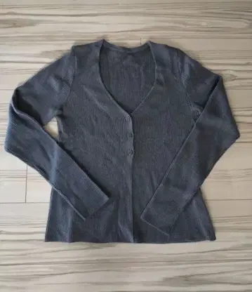 케이코 스즈키 컬렉션 가디건 니트 그레이