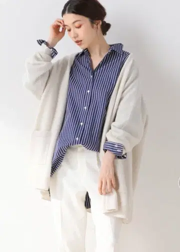 Framework 리마 포켓 부착 가디건