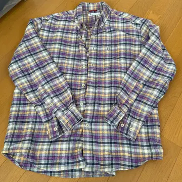 Penguin 체크 무늬 플란넬 셔츠