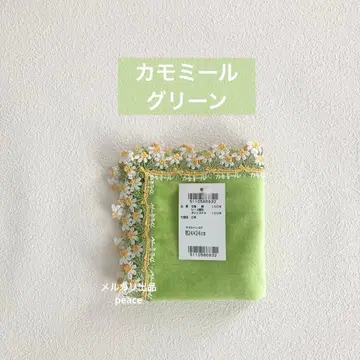 치카자와 레이스 카모마일 그린 1장