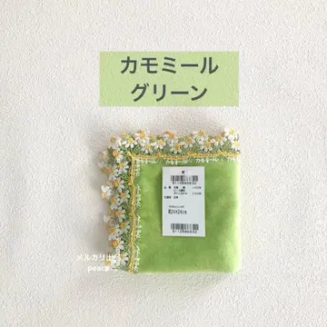 치카자와 레이스 카모마일 그린 1장