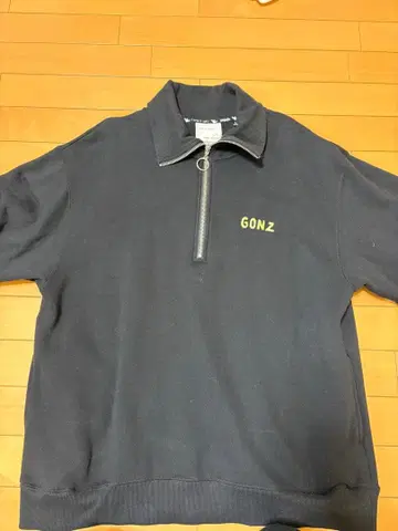 GONZ ANGEL 블랙 트레이닝복 집업