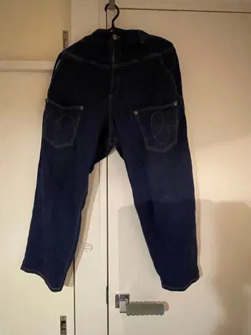 메르시보쿠 와이드 데님 팬츠