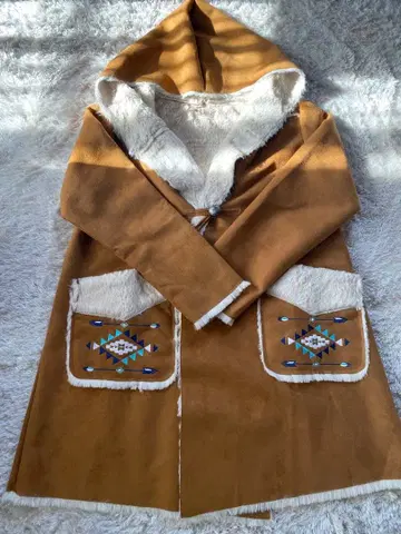 Kahiko 후드 부착 무스탕 코트