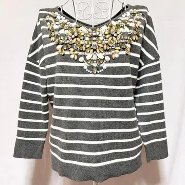 새상품급 그레이스 콘티넨탈 상의 티셔츠 긴팔 니트 비쥬