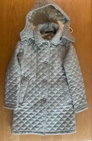 트래디셔널 웨더웨어 퀼팅 자켓 그레이