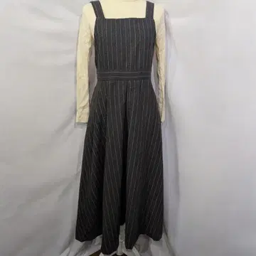 marble sud 마블슈드 스트라이프 오버롤 스커트