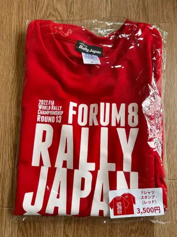 새상품 Rally Japan 2022 T셔츠 레드
